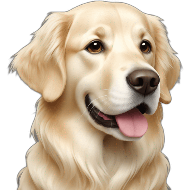 english cream golden retriever emoji