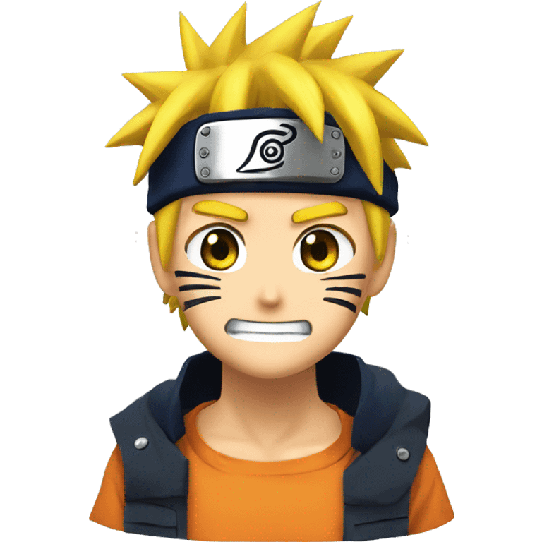 Naruto uzumaki with sharinghan  emoji