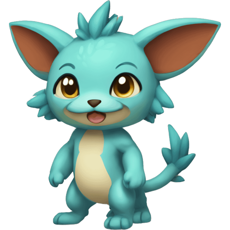 a anthro chibi-style Fakémon-hybrid full body emoji