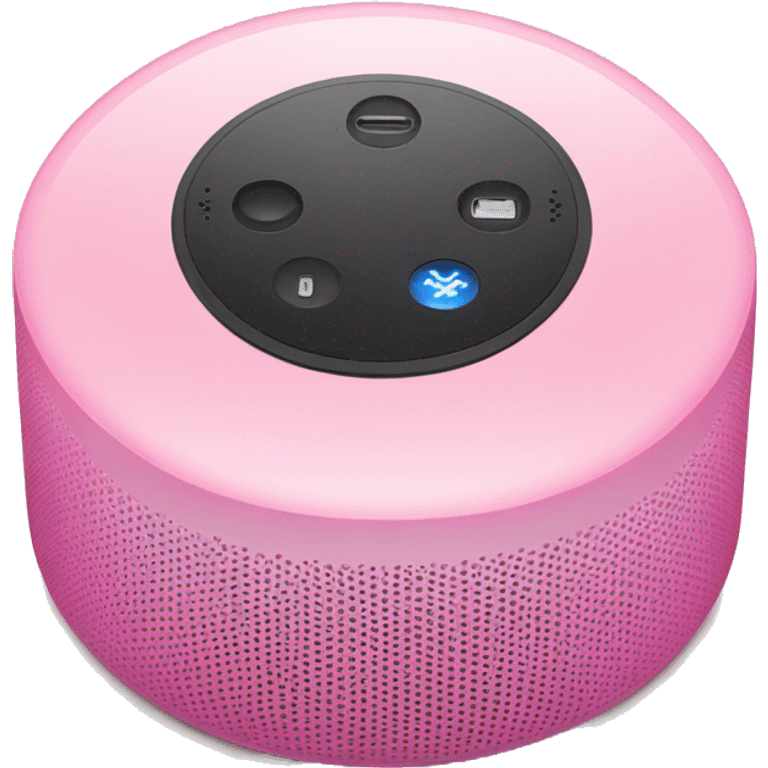 Pink echo dot emoji