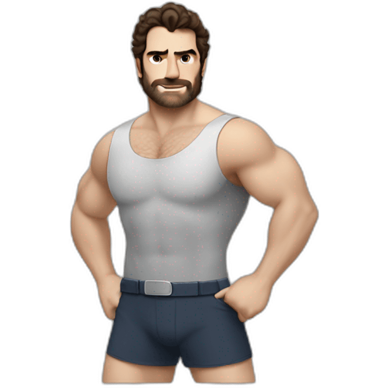 Henry Cavil hairy whole body men's health campaign emoji