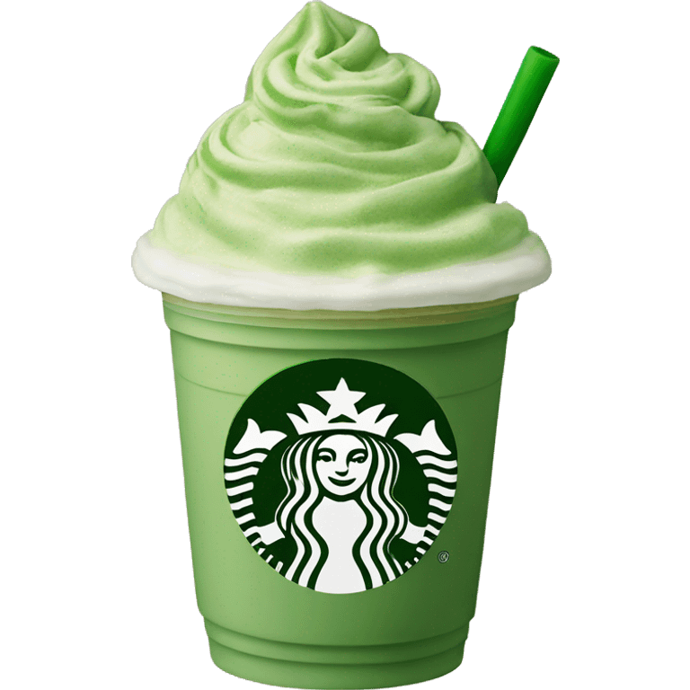 Starbucks matcha Frappuccino  emoji