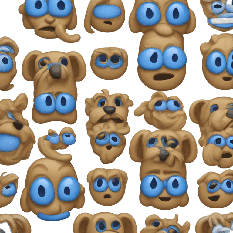 Blue cheklis emoji