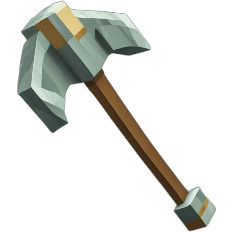 Minecraft pickaxe emoji