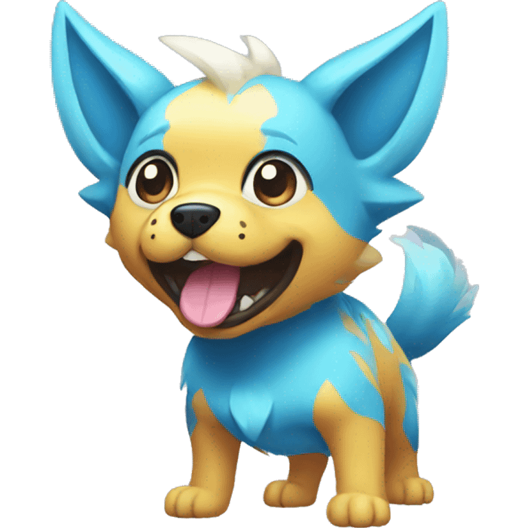 Colorful Electric Dog Pokémon emoji