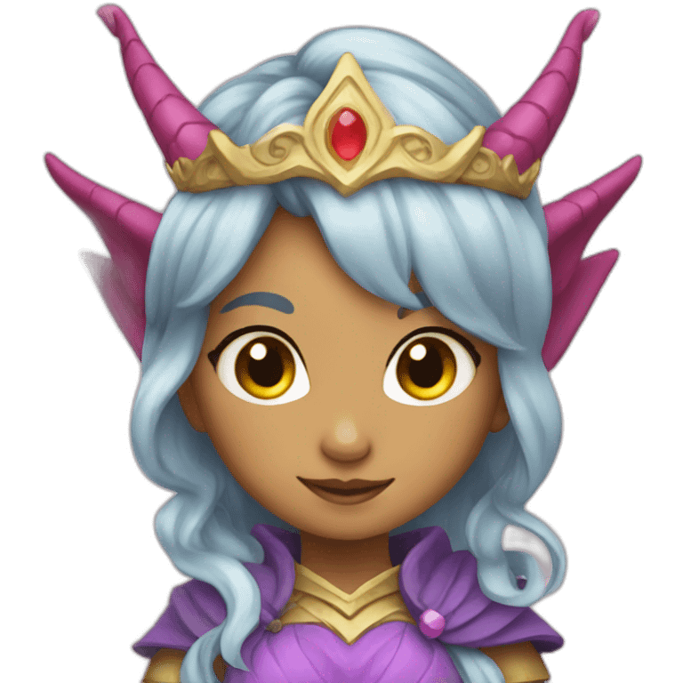 Cute dragon princess emoji