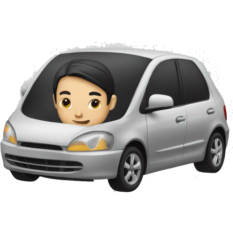 asian Person driving a car emoji