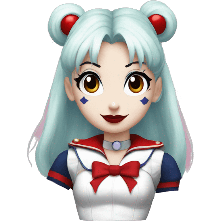 Sailor moon harley quinn  emoji