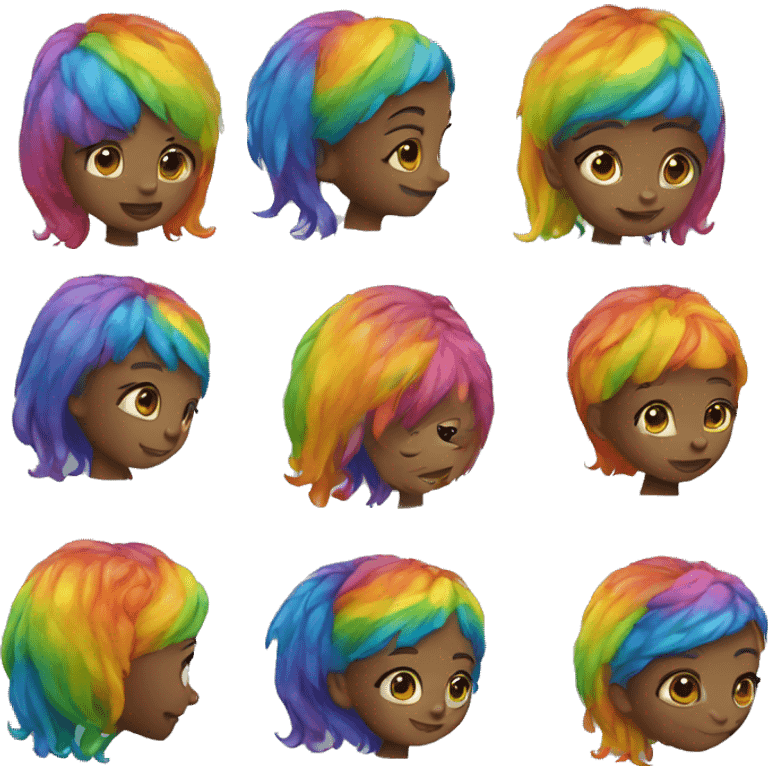 rainbow girl emoji