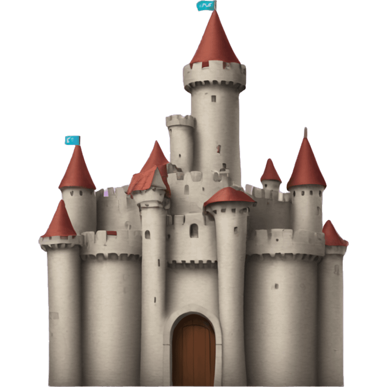  castle with the slack logo clearly visible over it emoji