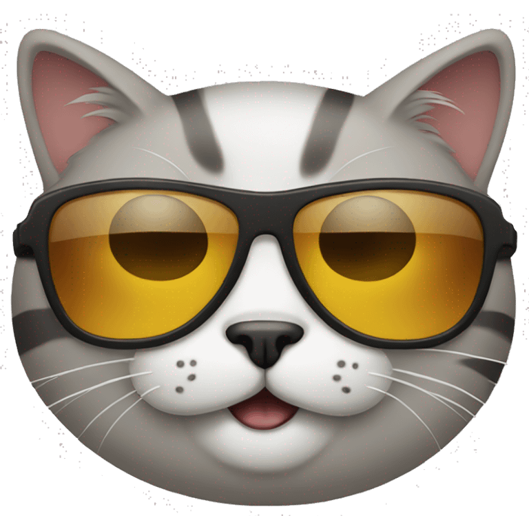 Cat with sunglasses emoji