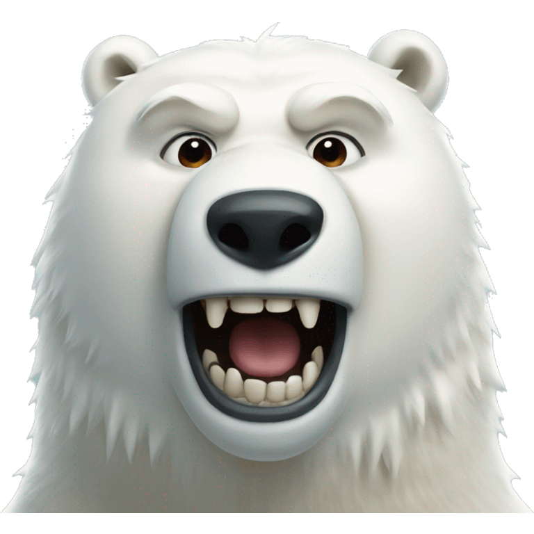 monster polar bear teeth emoji