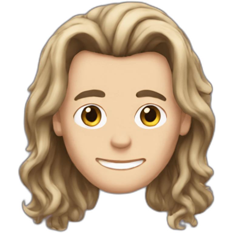 long hair Harry styles emoji