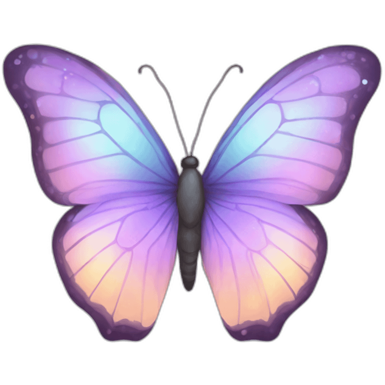 Pastel nebula butterfly emoji