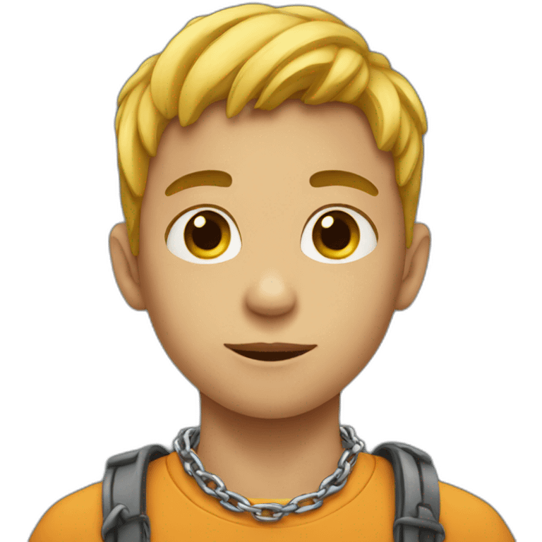 Boy with chain emoji