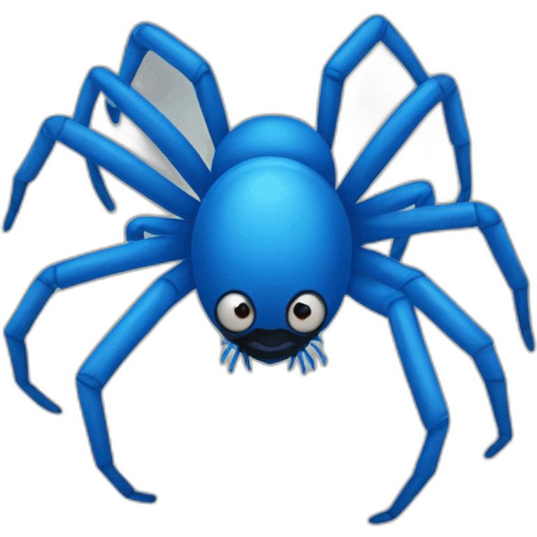 Blue spider emoji