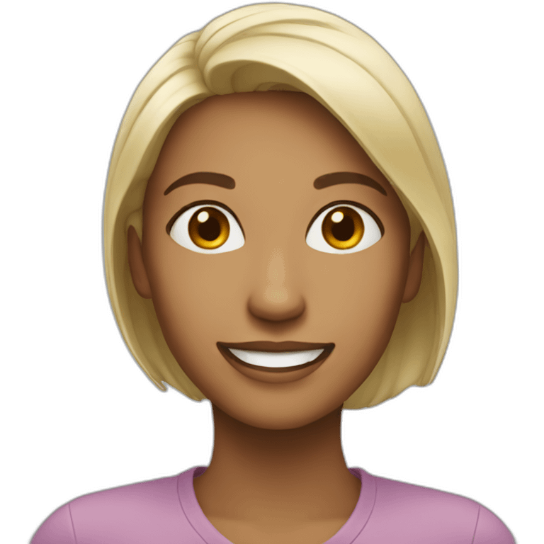 Woman smiling emoji