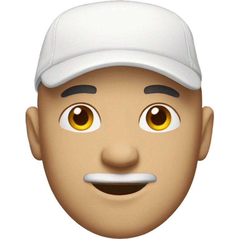 Bald man with cap emoji