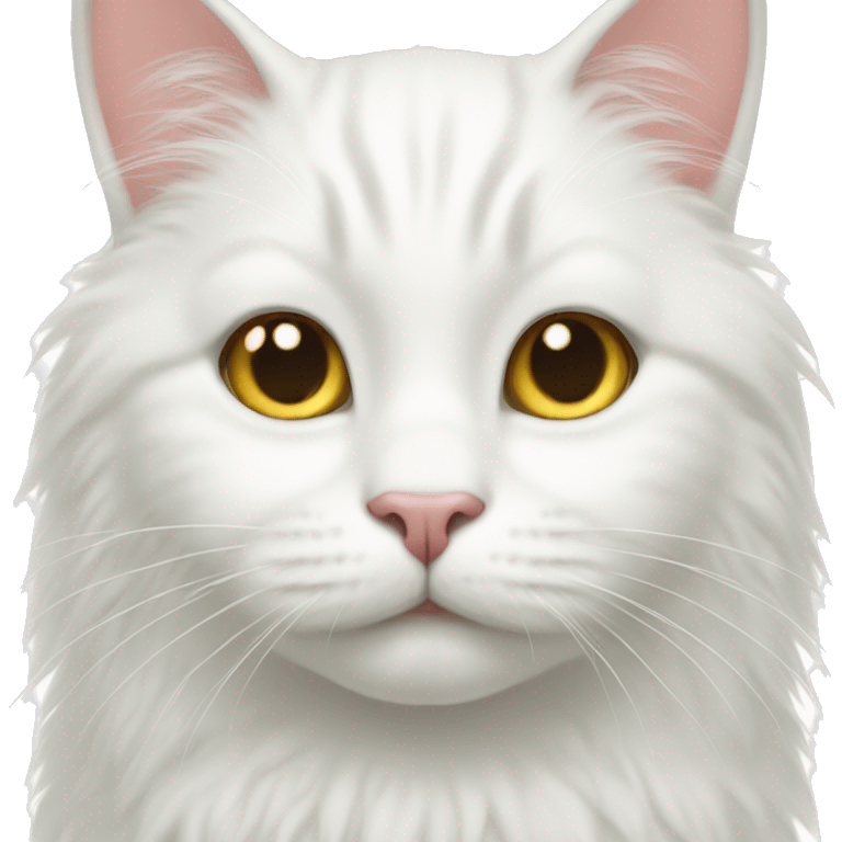 cute white cat emoji