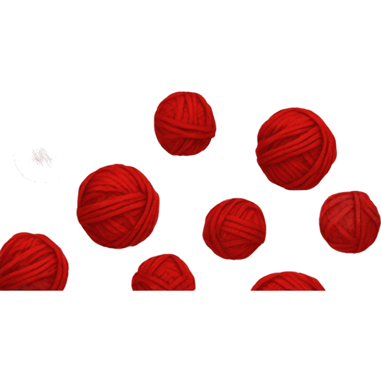 Red Yarn ball emoji