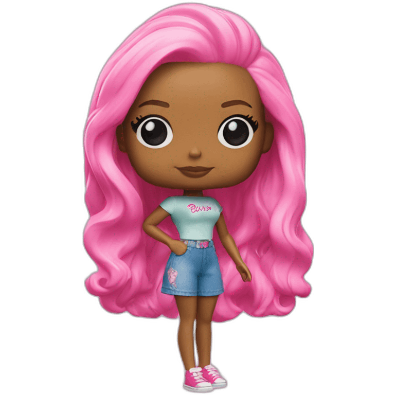 Funko pop de barbie emoji