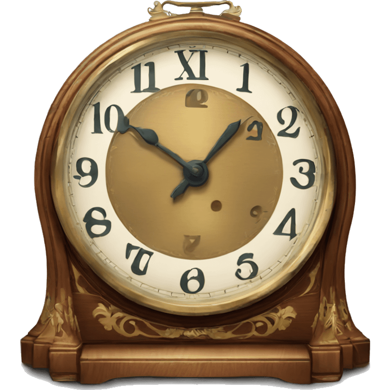 vintage clock bourdaux emoji