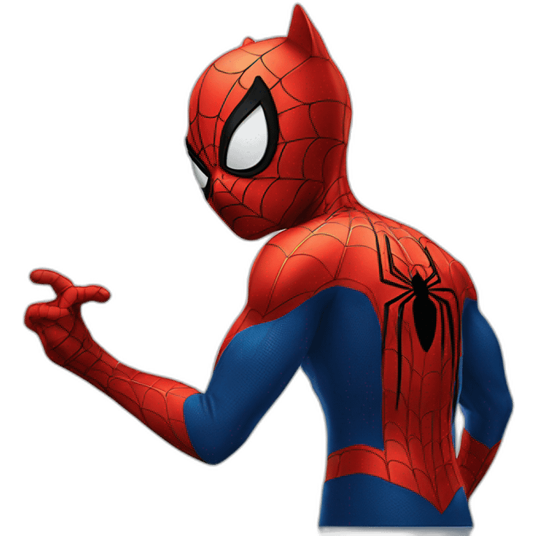 A cat spider-man emoji