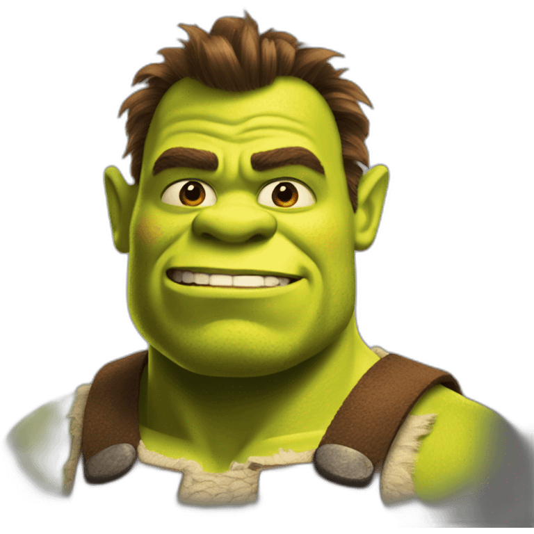 Shrek muscular emoji