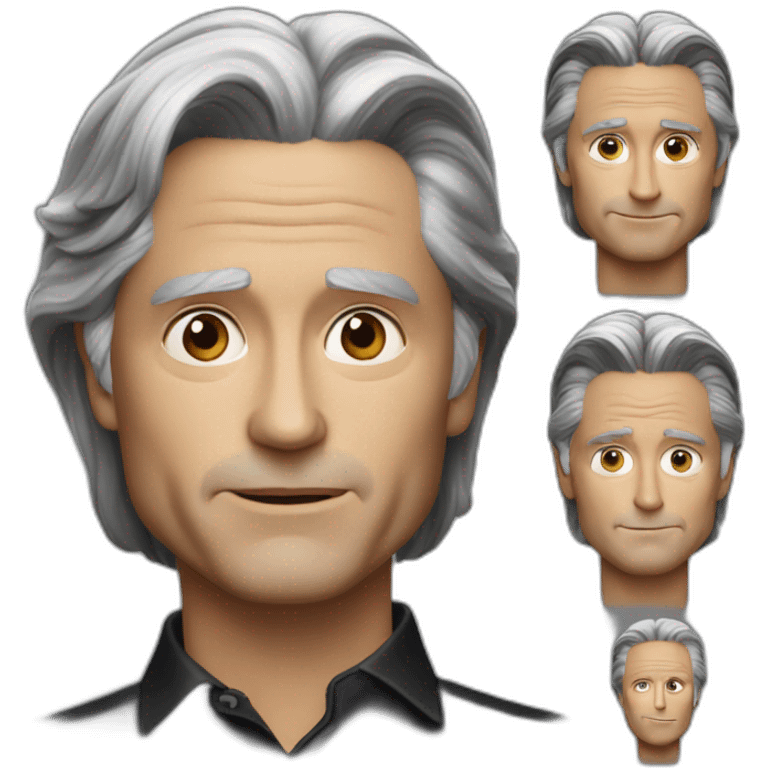 Michael Douglas black hair emoji