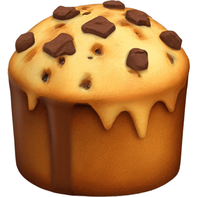 Panettone relleno de chocolate  emoji