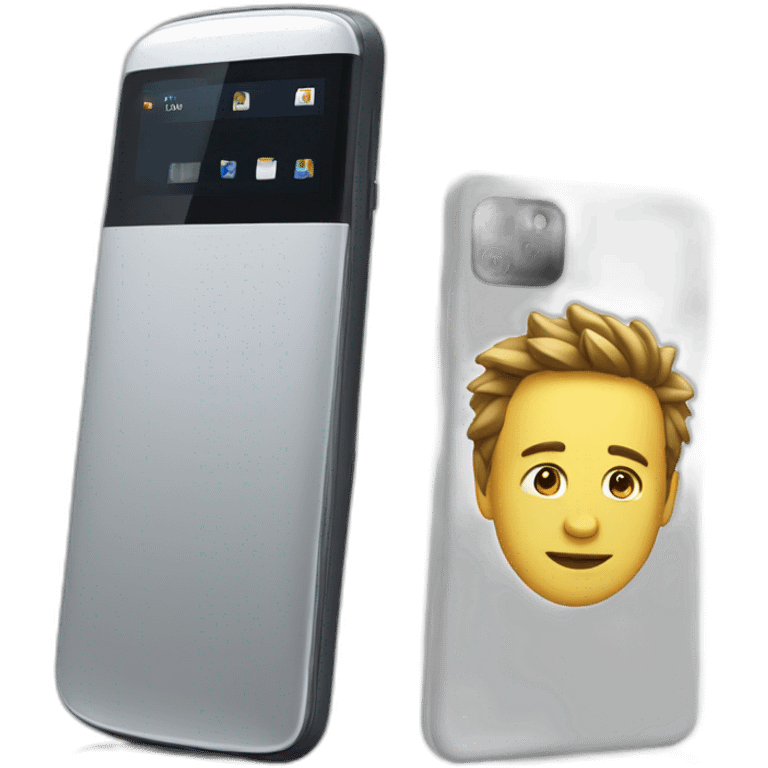 insanely fast mobile phone with a f1 design emoji