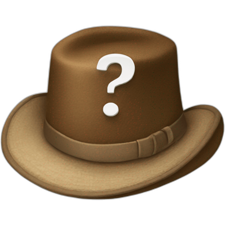 hat with a question mark emoji