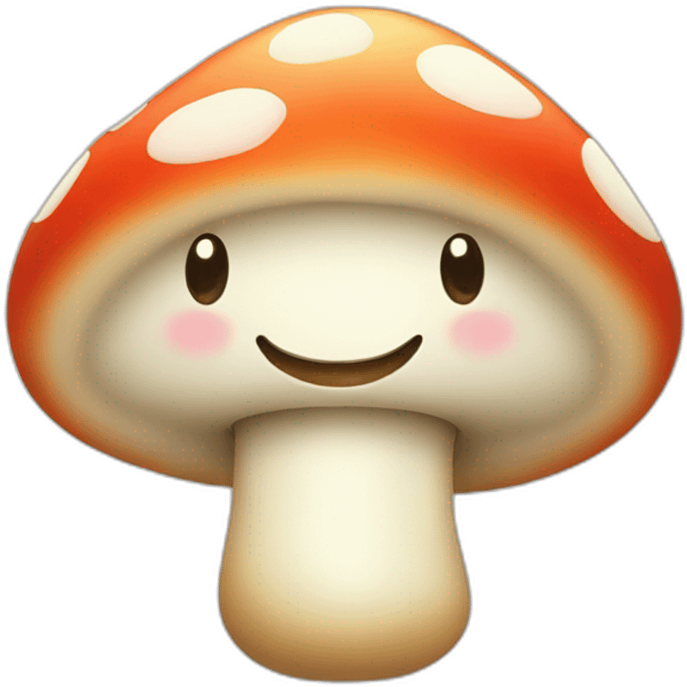 Small happy mushroom emoji