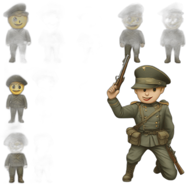 Soldats allemands du 19ème siècle  emoji