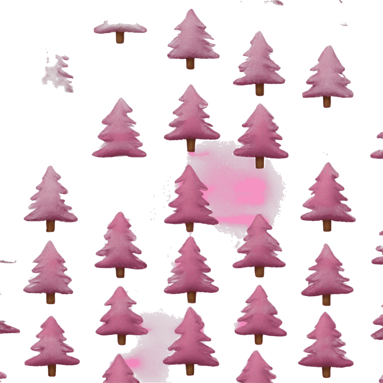 christmas tree pink emoji