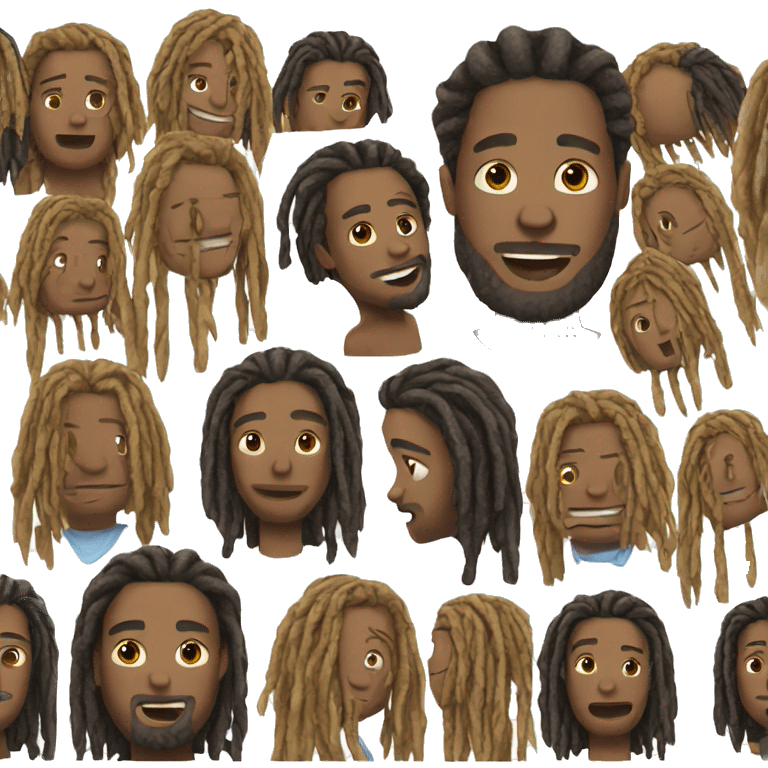 Locs guy emoji