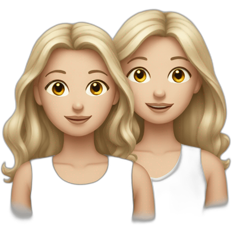 three white girls emoji