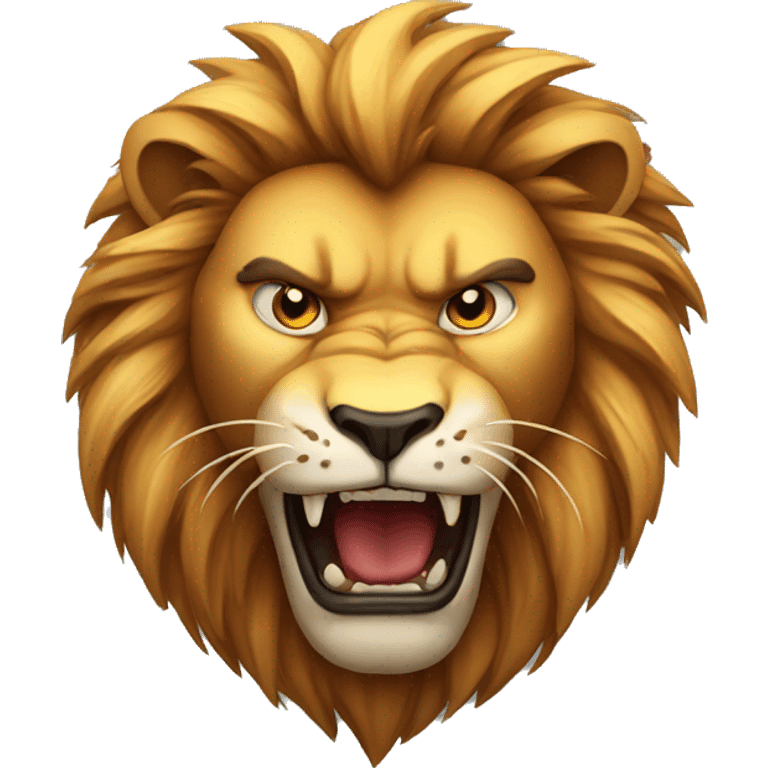 angry lion emoji