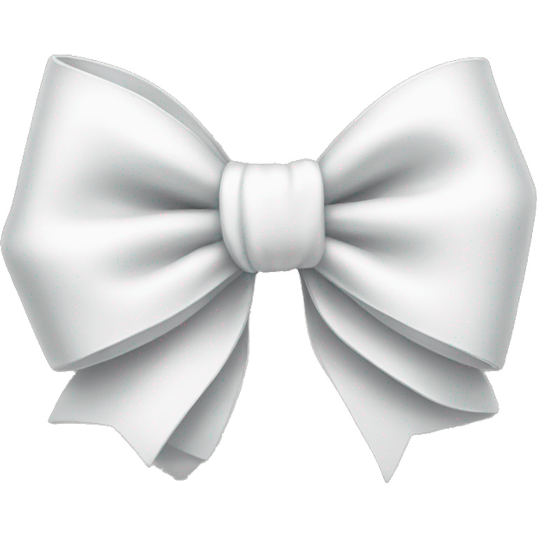 A white bow emoji