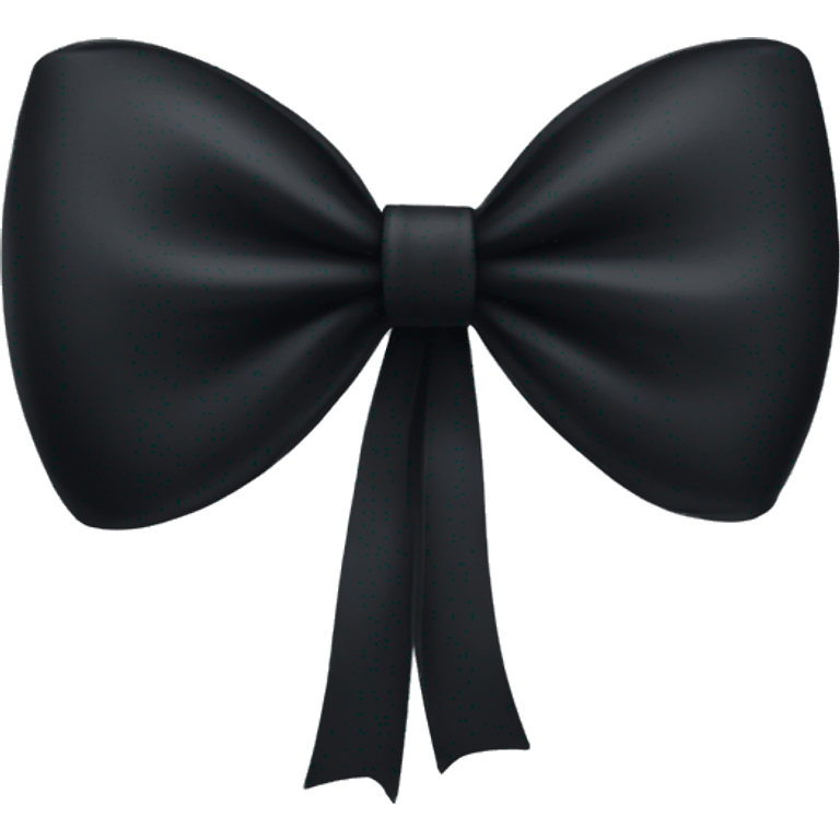 Black bow emoji