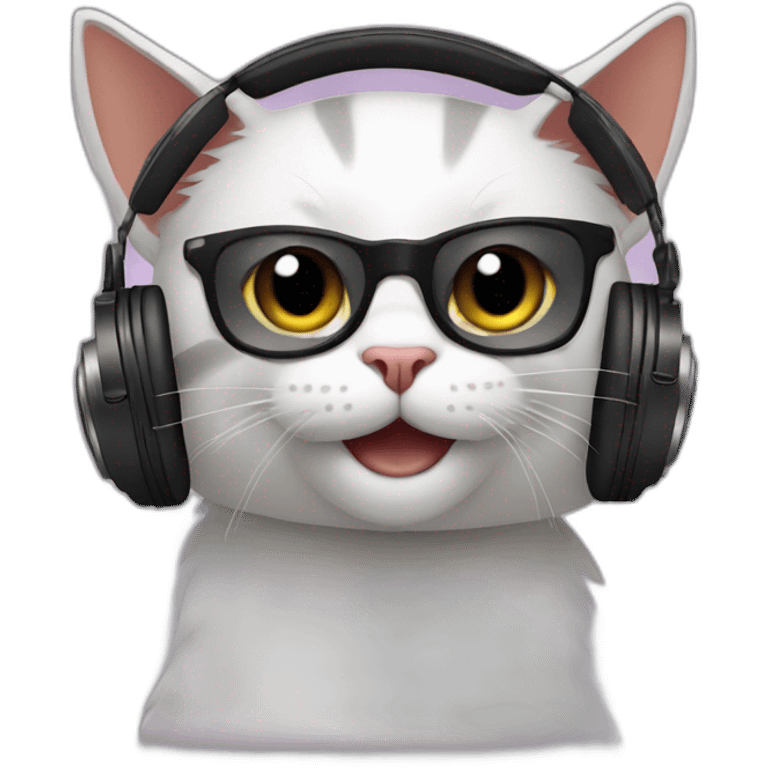 cat dj emoji