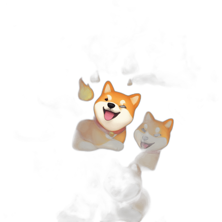 fire shiba inu emoji