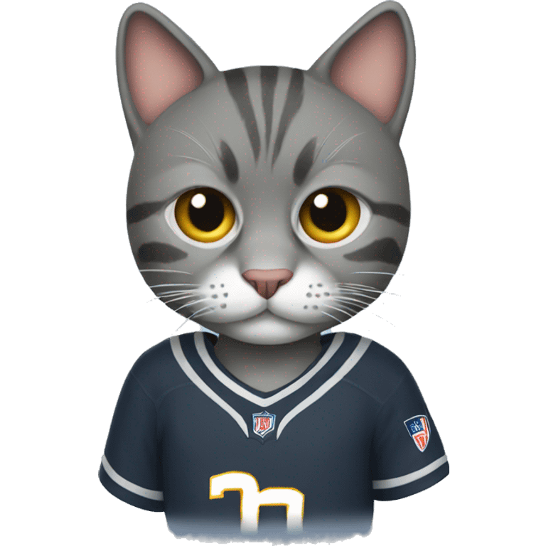 Cat with jersey emoji