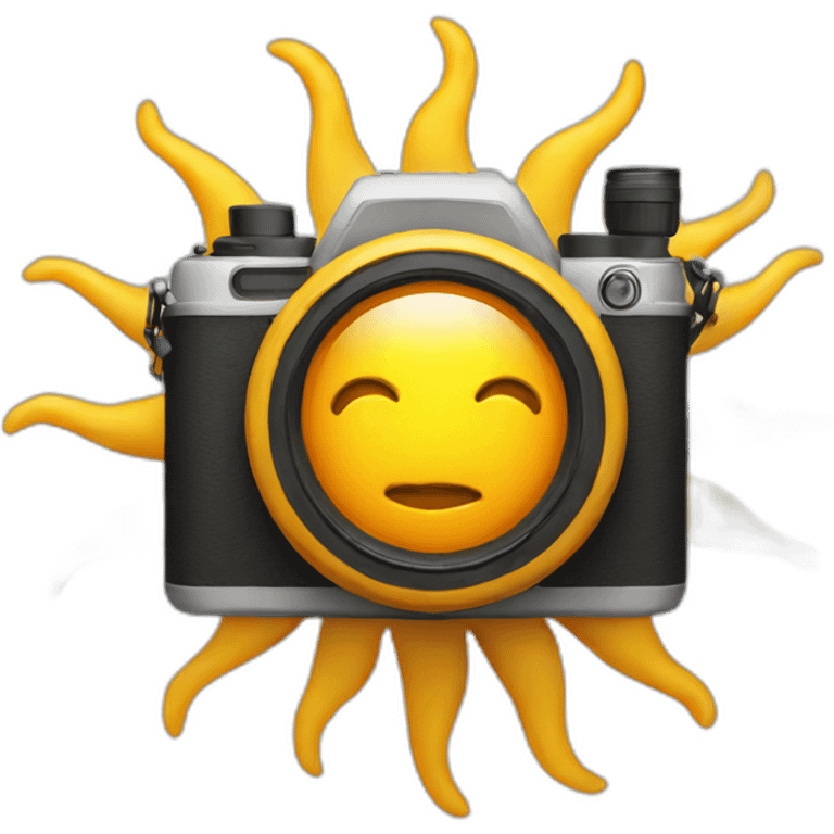 Sun with camera emoji