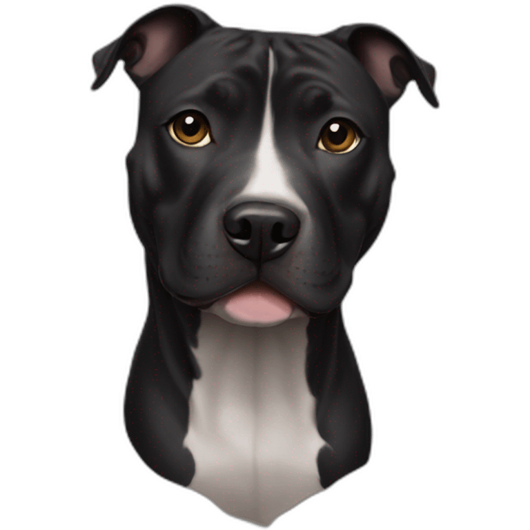 black staffordshire terrier emoji