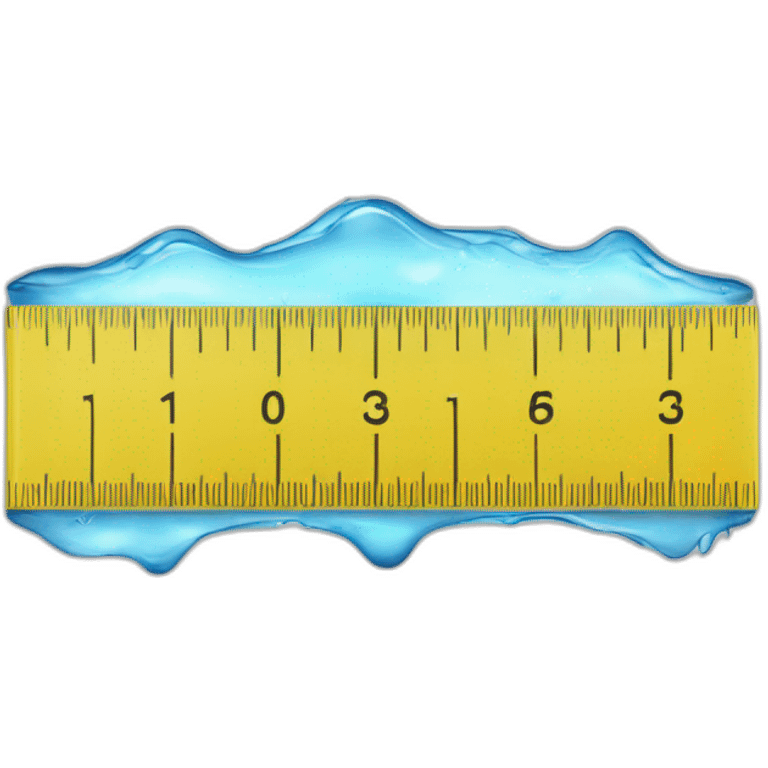 measure-water-block-with-yellow-ruler emoji