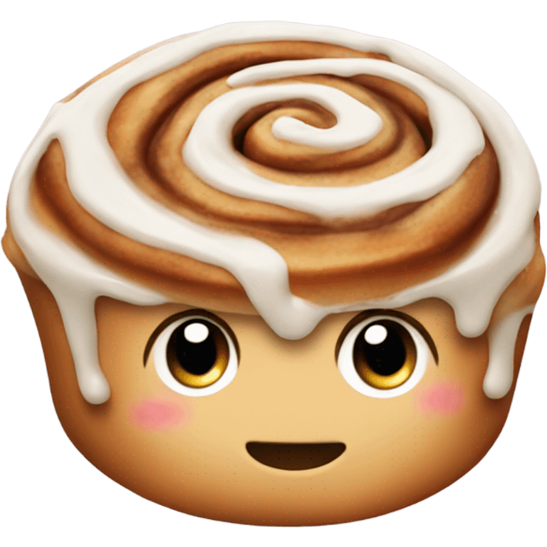 Icing cinnamon bun  emoji