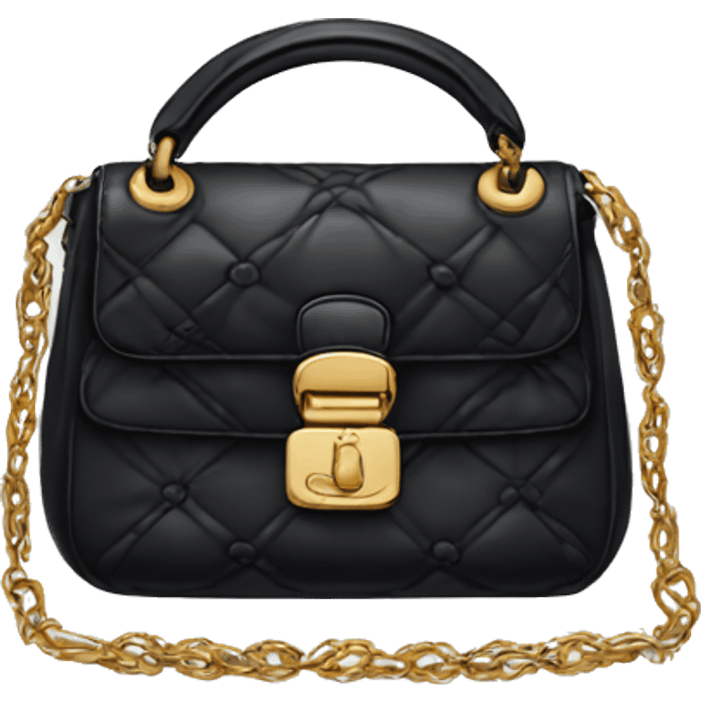 Black dior handbag emoji