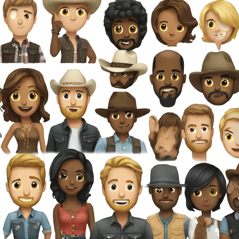 Country band emoji