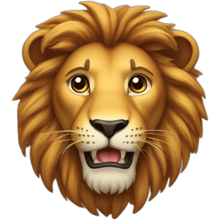 lion funny emoji